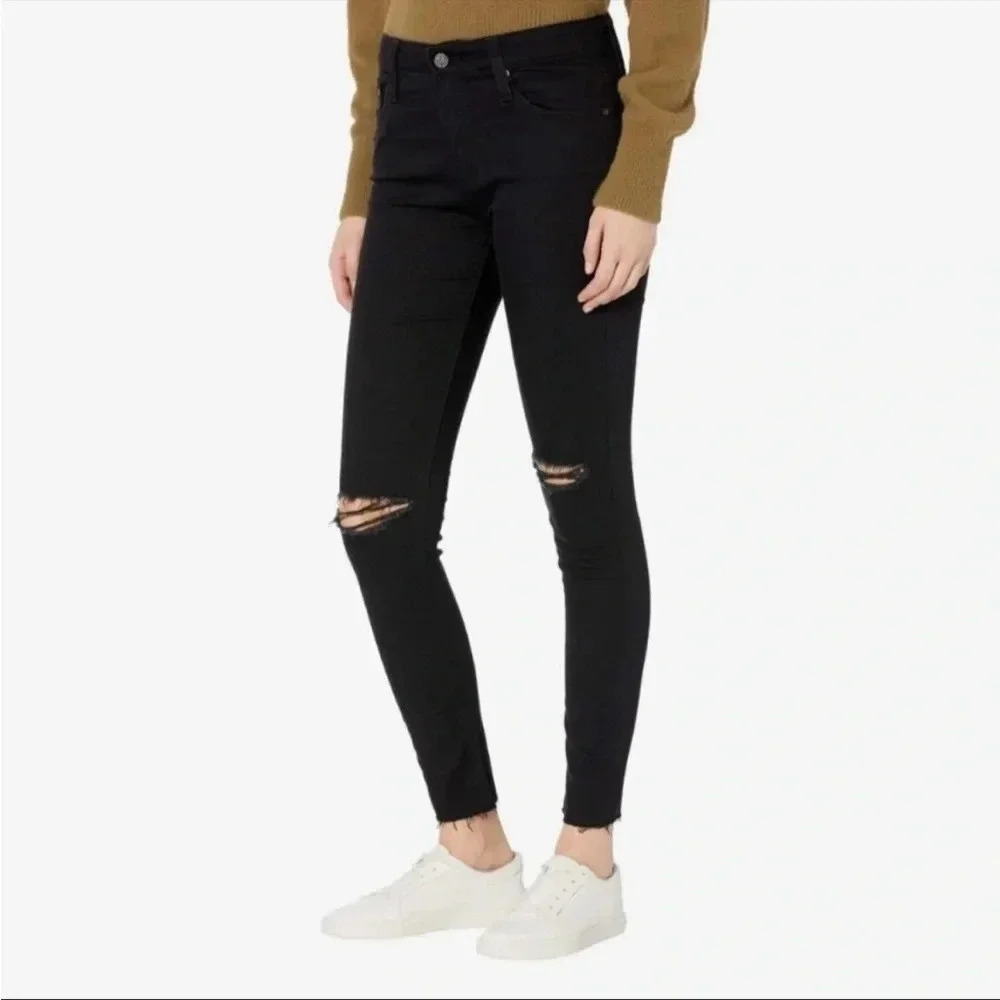 Siwy black Hannah distressed denim in black hole